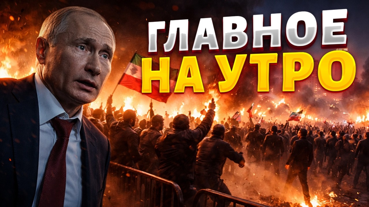 ⚡️ГЛАВНОЕ НА УТРО / В РФ начались БУНТЫ: народ устал терпеть. Всю верхушку Ирана грохнули