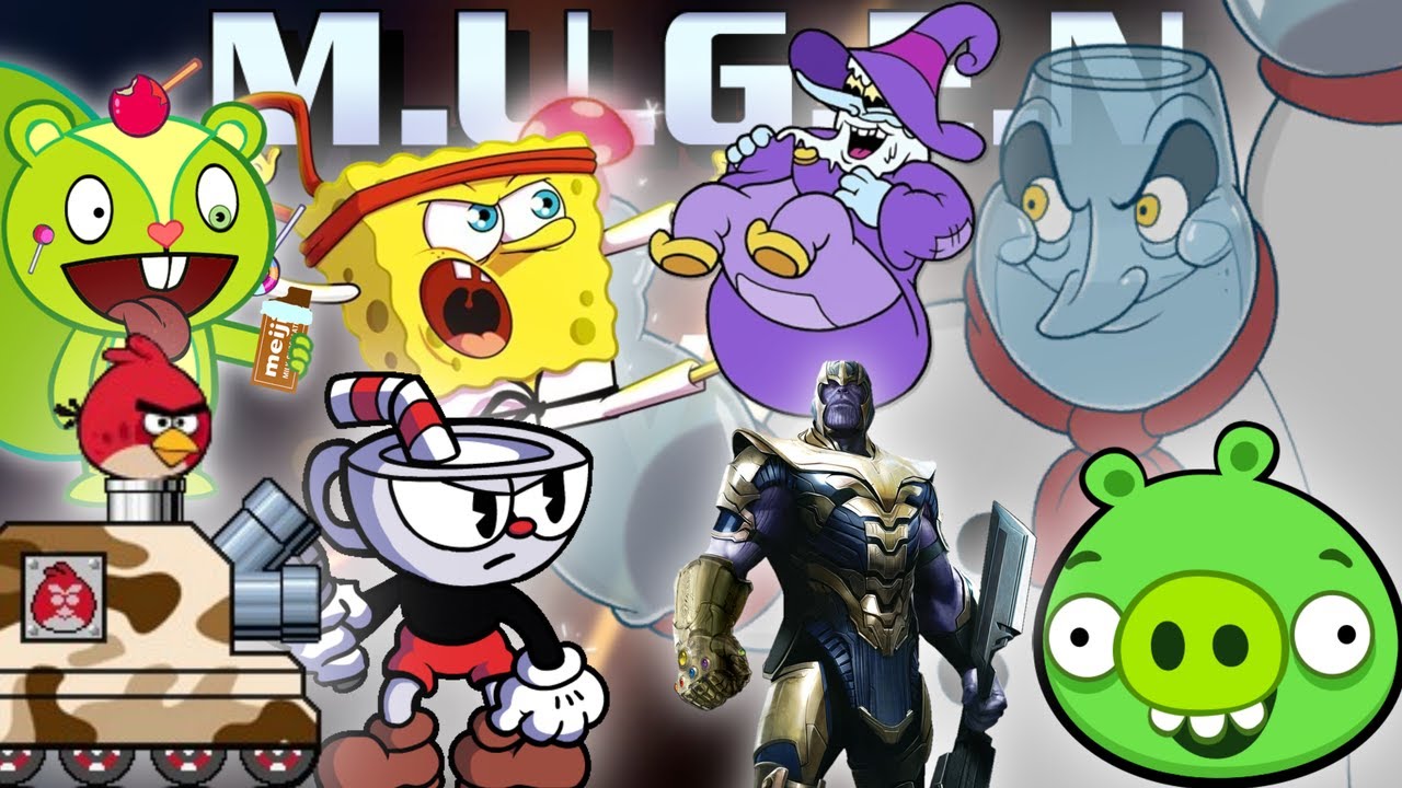 REQUESTED BY @Superpanosgg: Team Cuphead FNF vs Team Chef Saltbaker - Mugen Battle