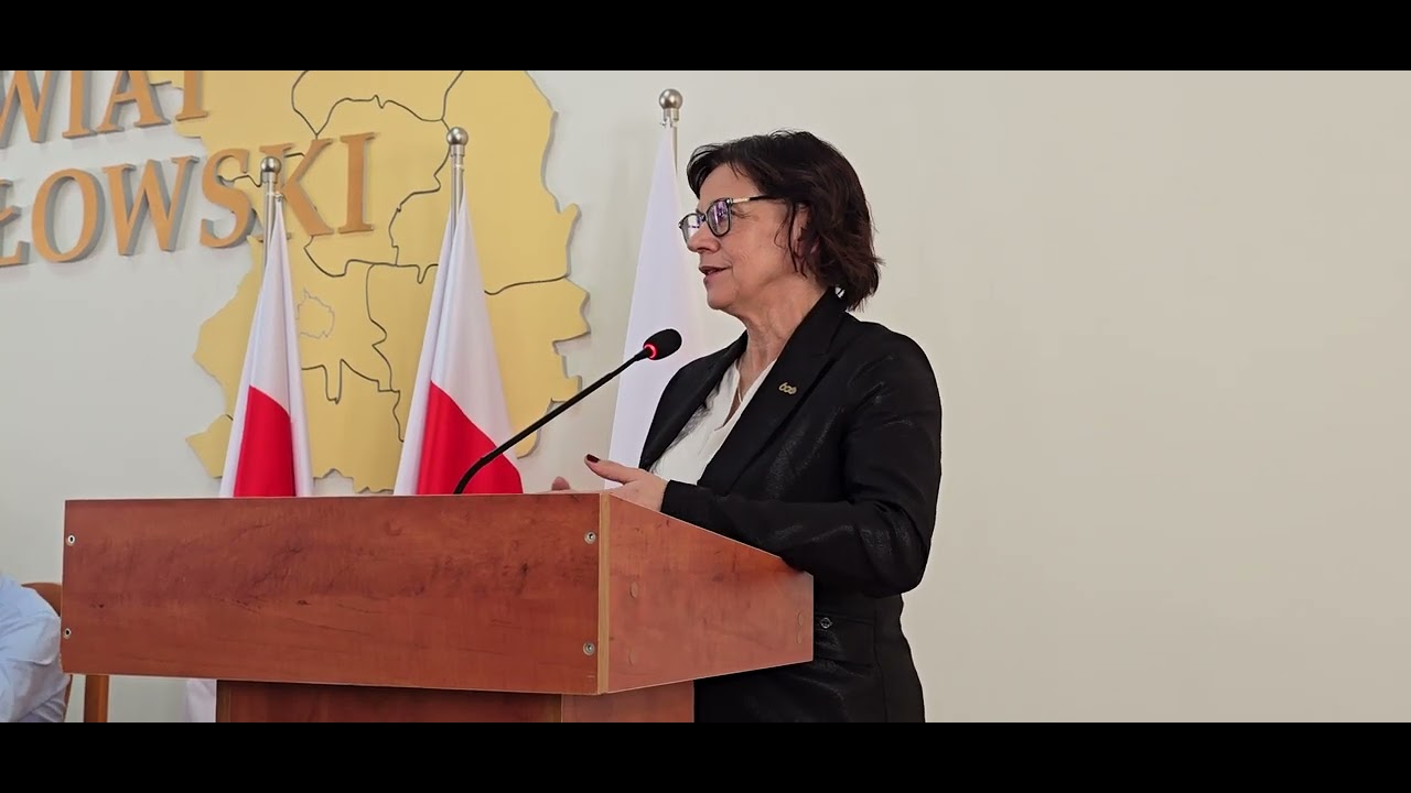 Wystąpienie burmistrz Sokołowa Iwony Kublik