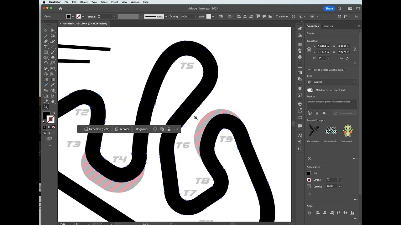 Creating a Race Track Map in Adobe Illustrator Using Visual Resources
