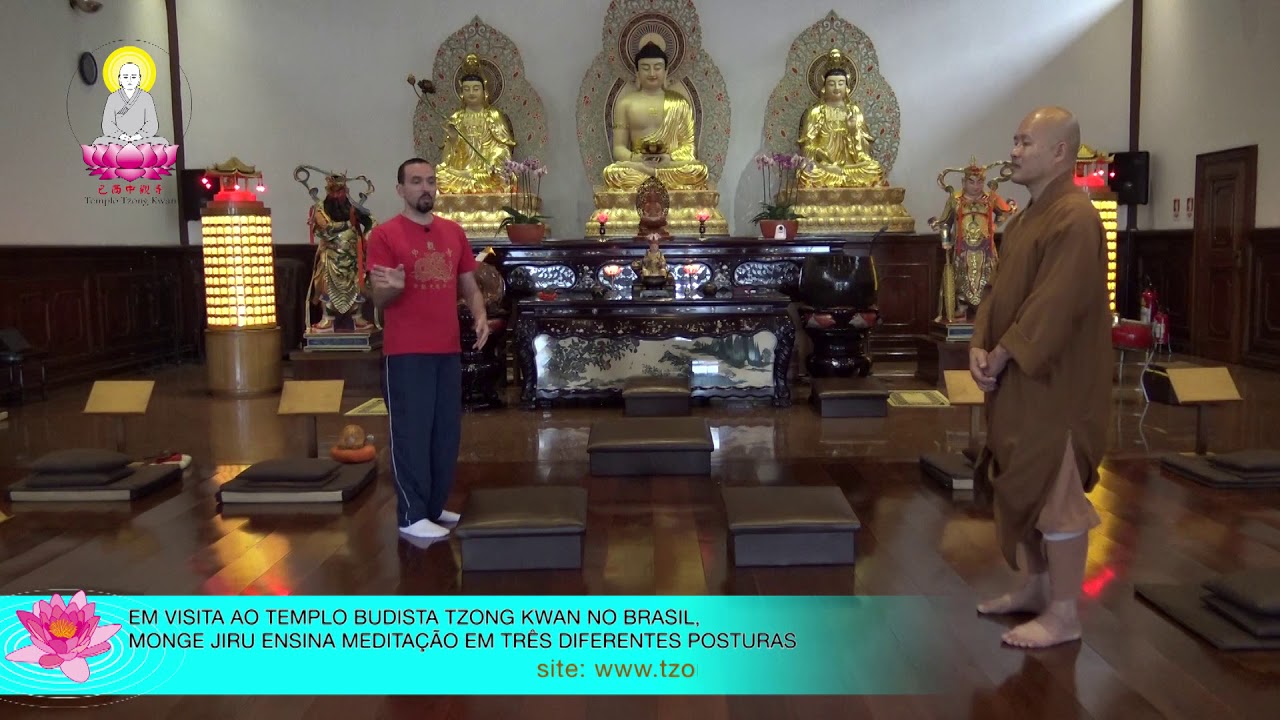 Meditação em pé, sentada e caminhando com Monge Jiru