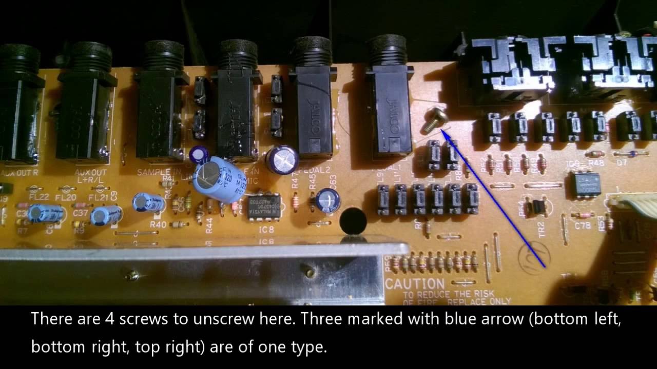 Yamaha PSR-2700 faulty LCD display repair tutorial