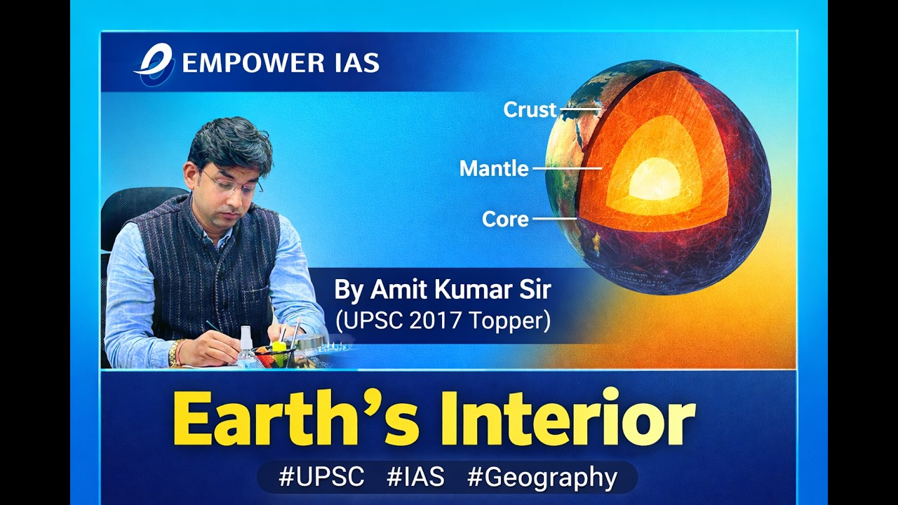 Lecture 2 Earth s interior By Amit Kumar Sir UPSC 2017 Topper