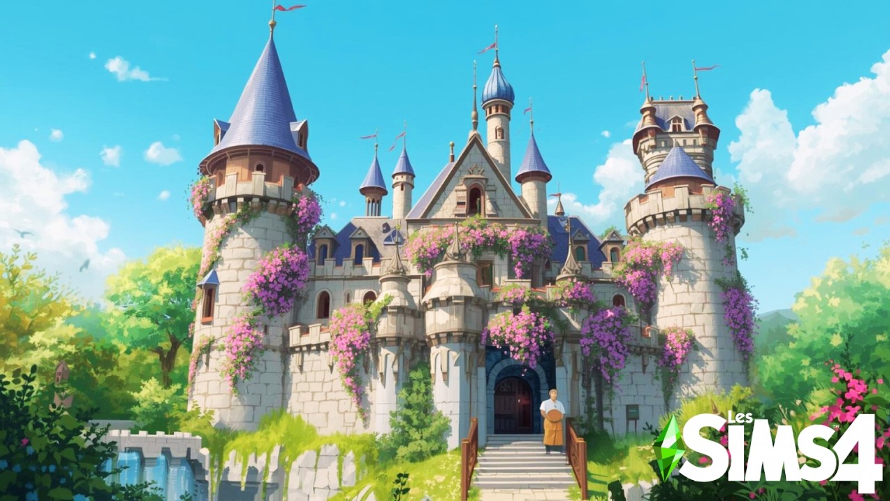 ✨ Cozy build : Château dans Les Sims 4 ⚜️Viens t’installer et profiter du stream 👑
