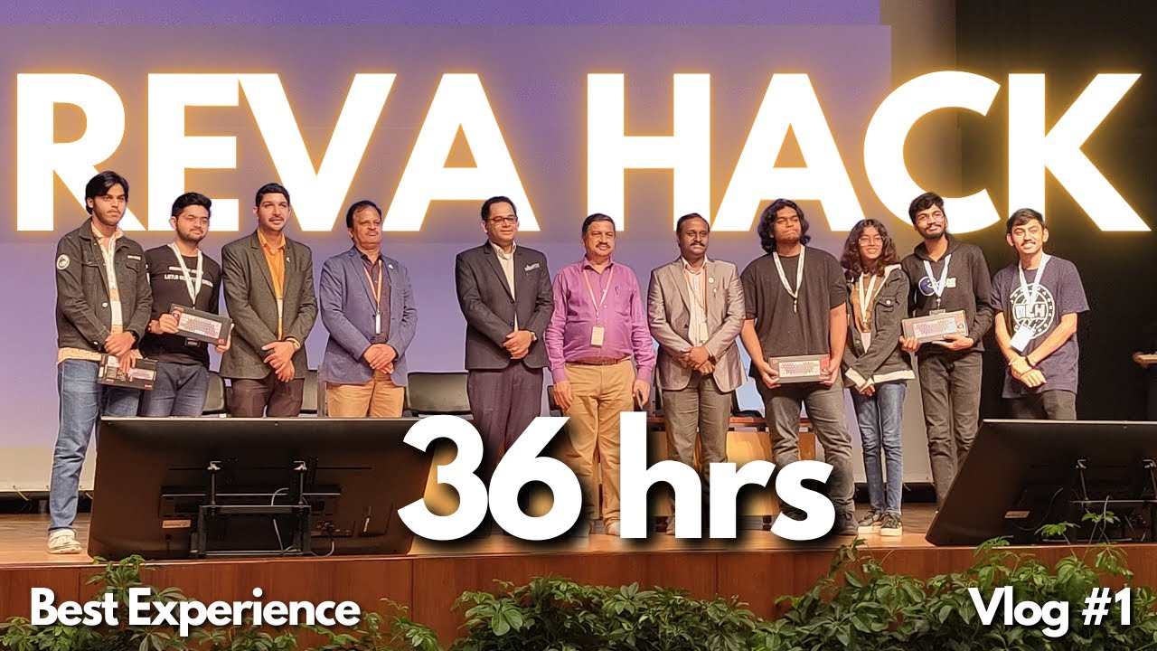 My First Offline Hackathon 36 hrs | REVA Hack | Vlog #1