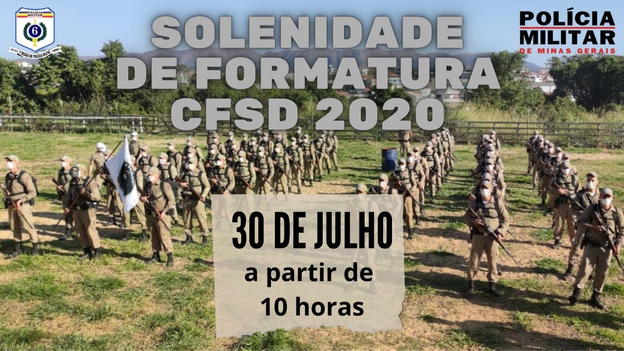 Formatura do Curso de Formação de Soldados -  6ª RPM - Turma 2020