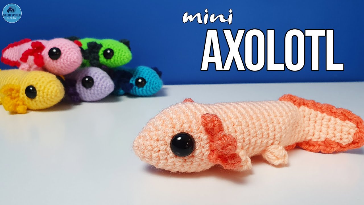 Adorable Axolotl | Crochet Pattern & Tutorial (no sew, and beginner friendly!)