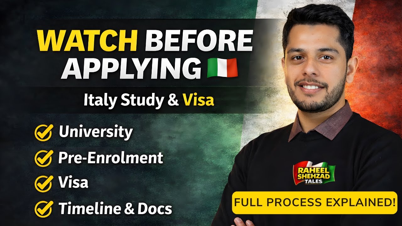 Italy Study Complete Process 🇮🇹 | Ye Video Dekhay Baghair Apply Mat Karna