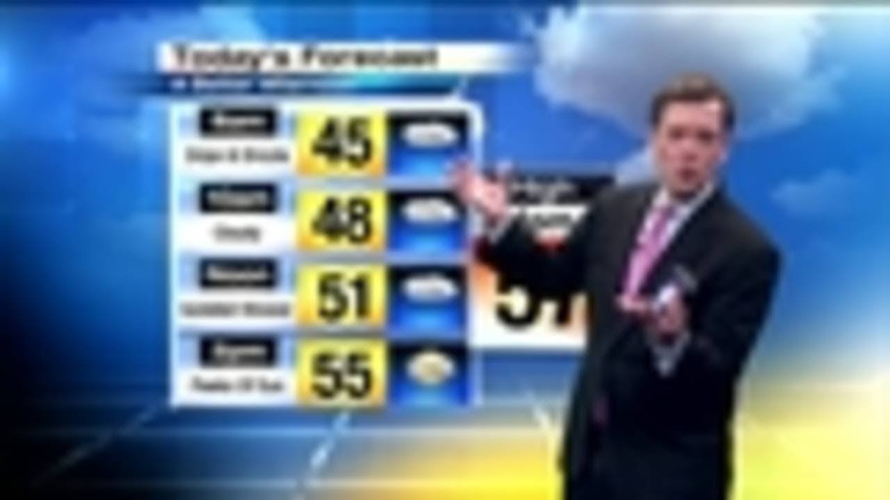 Drips and drizzle for first half of Monday