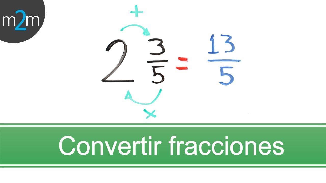 Convertir FRACCIONES MIXTAS a IMPROPIAS y comprobar con Calculadora