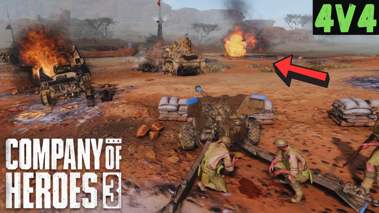 Greedy British Rush | 4v4 | Company of Heroes 3