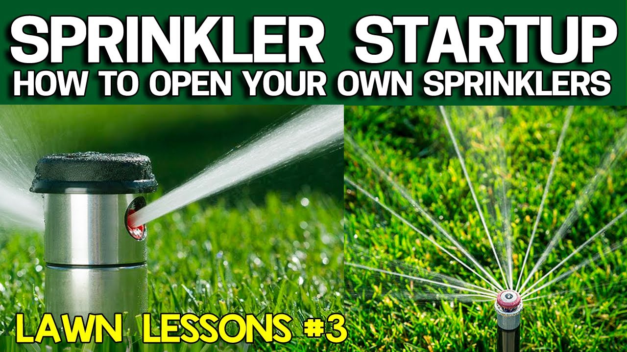 How to Open your Lawn Sprinklers / Irrigation System - Save Money