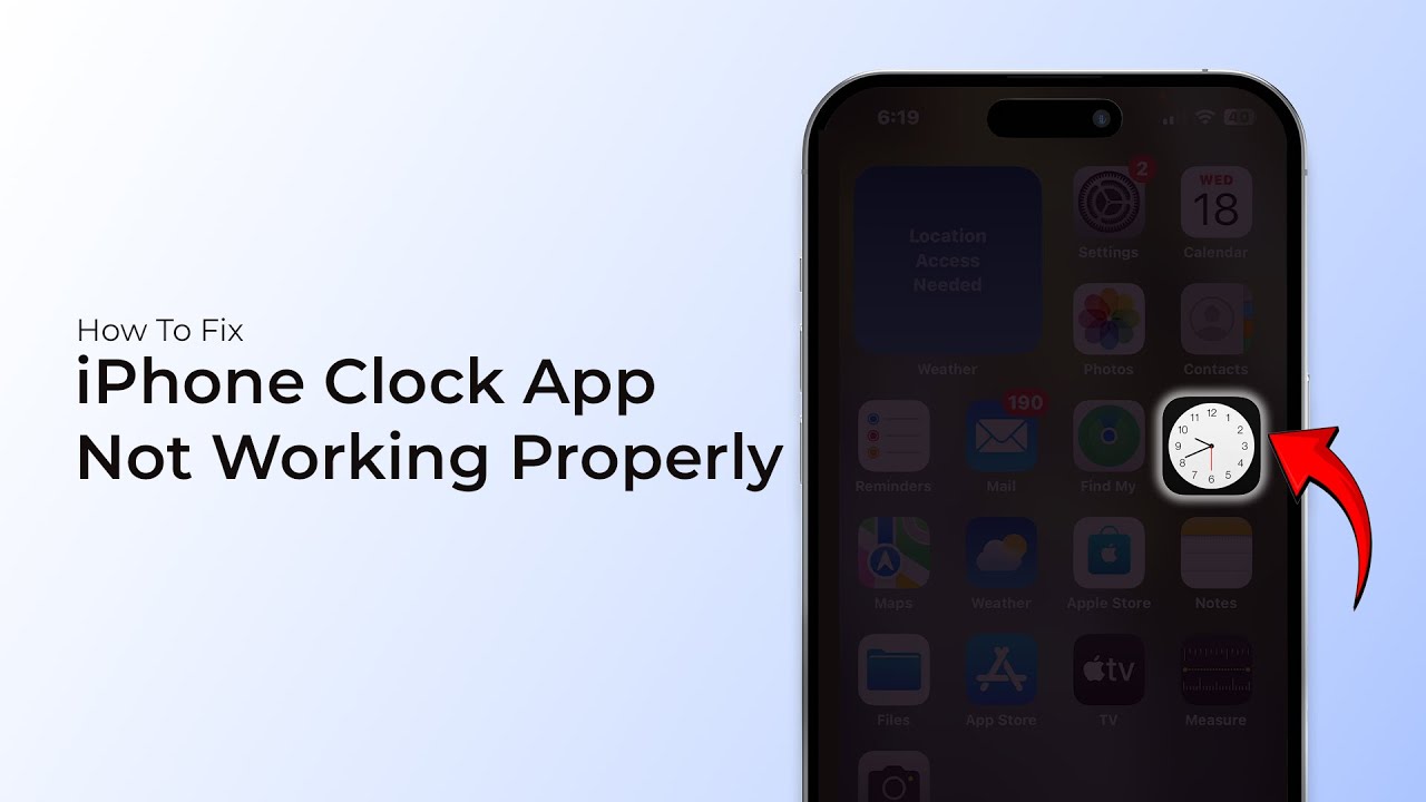 How To FIX iPhone Clock App Not Working Properly?