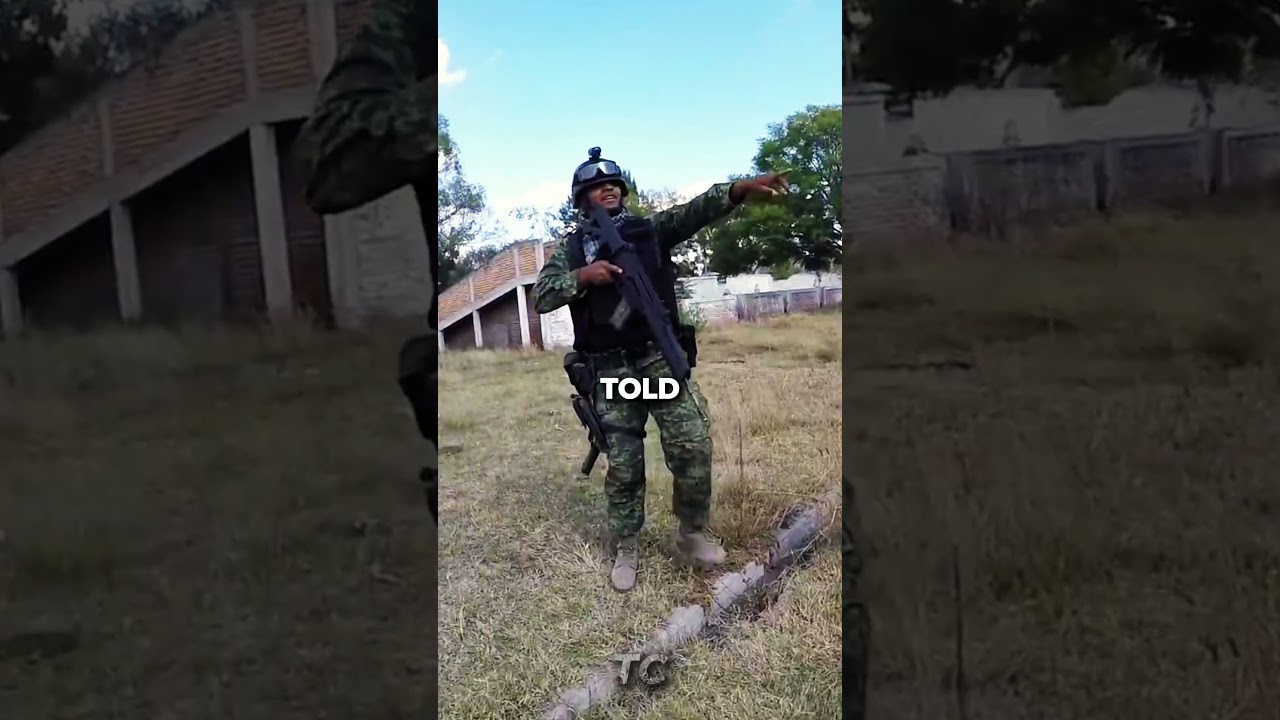 Вооруженные солдаты принимают игроков страйкбола за картель💀