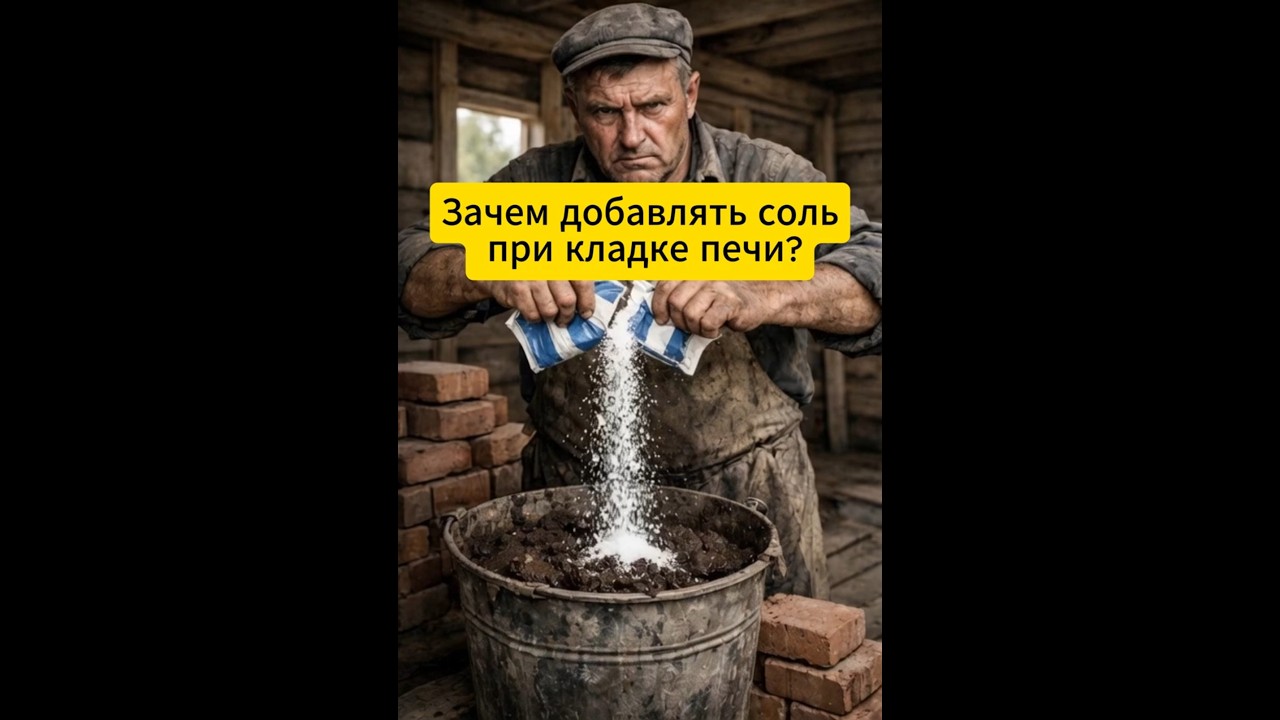 Зачем советские печники добавляли соль в глину при кладке печи  #ссср #строительство #деревня