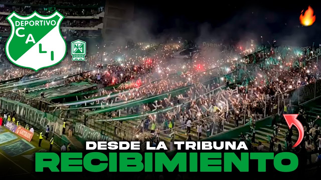 🔥🟢DESDE LA TRIBUNA DEPORTIVO CALI vs Nacional 1-0 SALIDA HINCHADA - Goles Hoy Estadio Palmaseca 2025