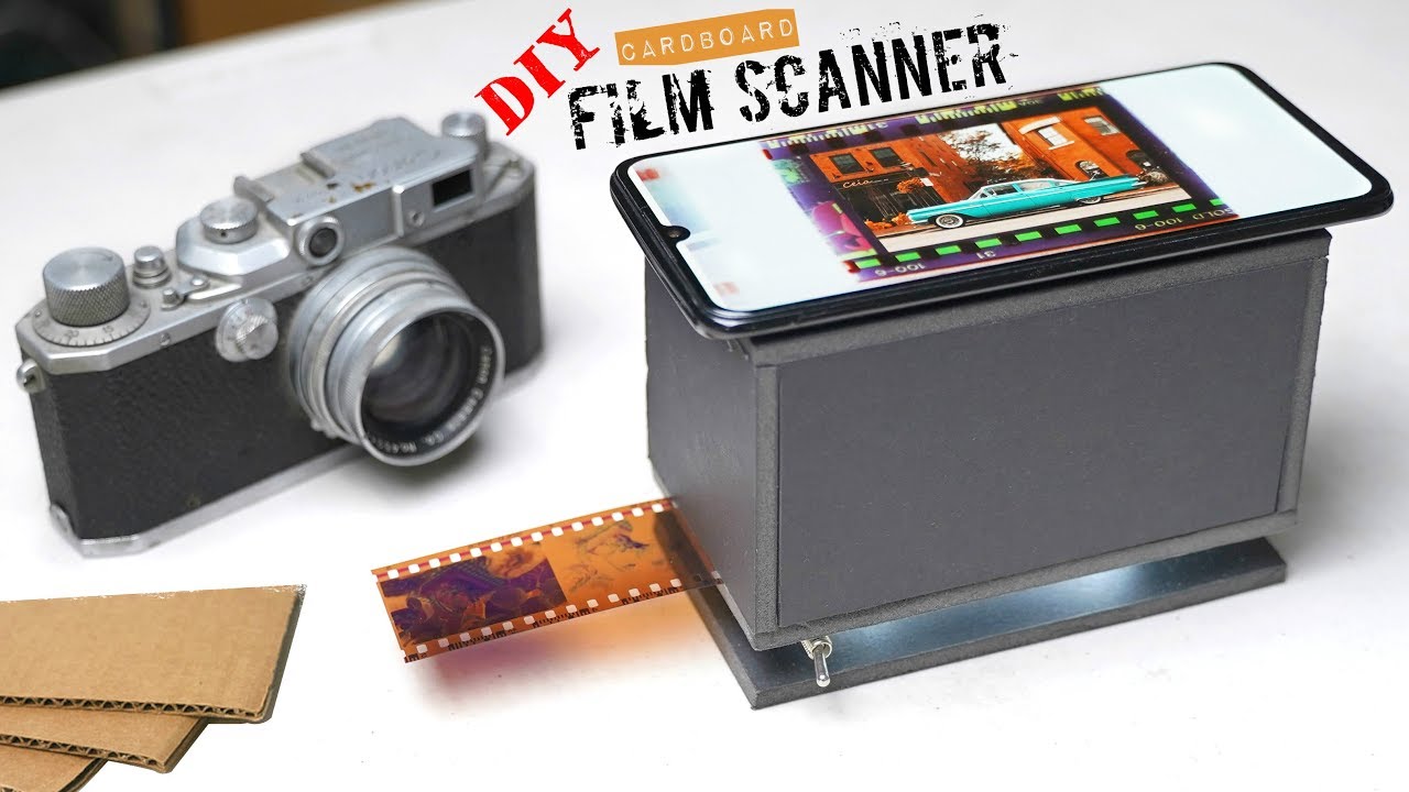 DIY Cardboard Smartphone Film Scanner (v2)