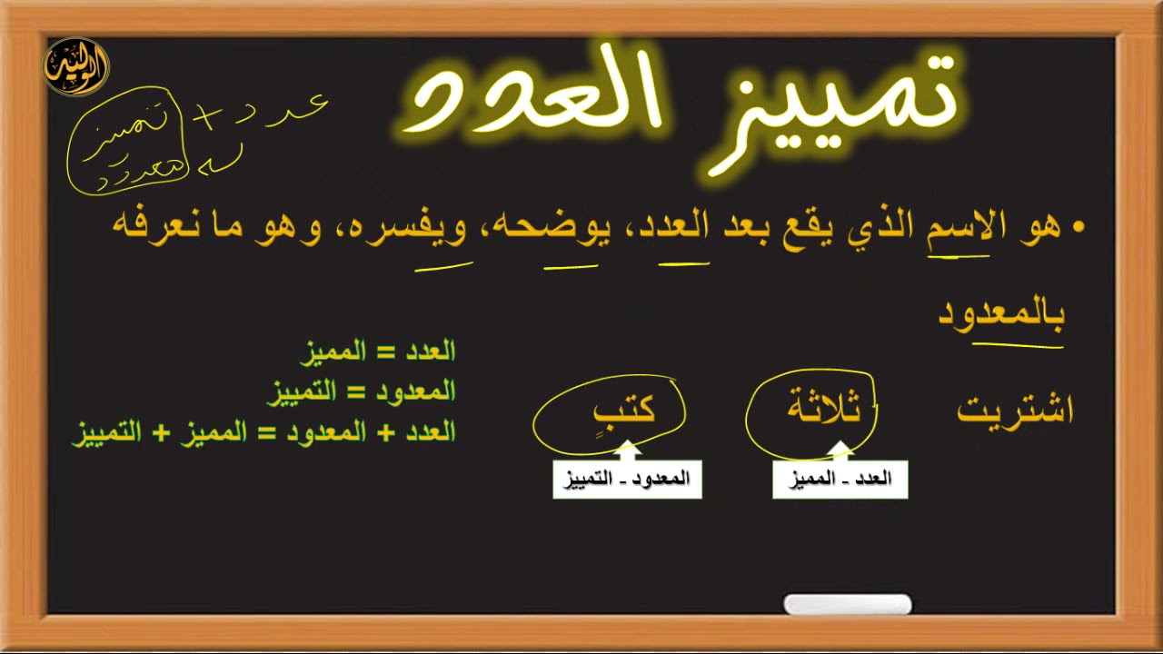 تمييز العدد الجزء الأول للصف الثاني الإعدادي