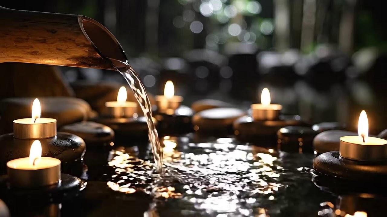 Peaceful Piano + Water Sounds 🌿 Deep Relaxation, Stress Relief & Inner Peace | Calm Mind & Body