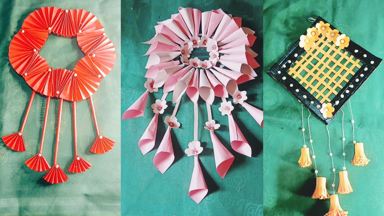 Unique paper flower Ideas diy //#paperwallcraft #wallhanging #homemadepapercraft #wallhanging #diy 