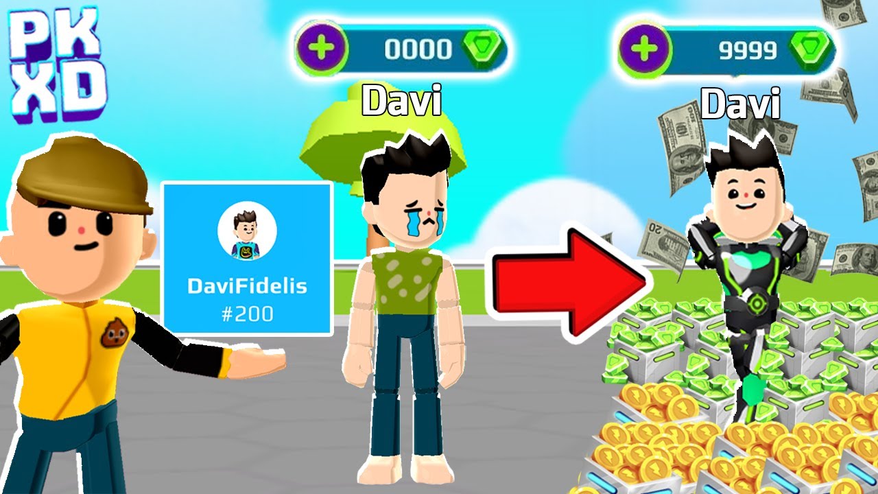 ENTREI NA CONTA DE UM INSCRITO E ELE FOI DE POBRE A RICO NO PK XD