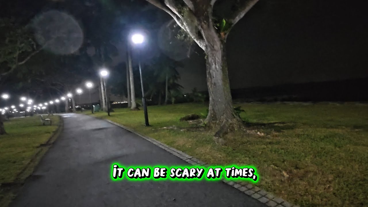 4K (POV) Singapore surfcasting. Till sunrise. 