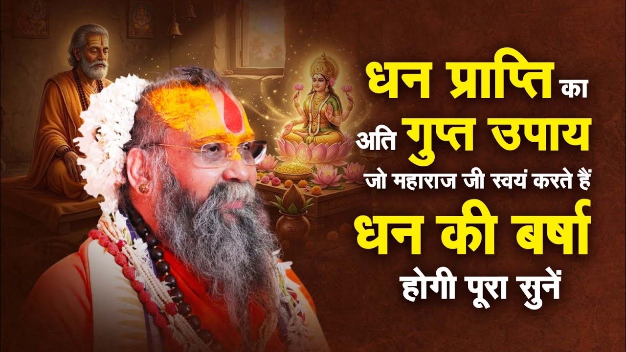 धन प्राप्ति का अति गुप्त उपाय जो महाराजजी स्वयं करते हैं,धन की बर्षा होगी पूरा सुनें #sadhnapravchan