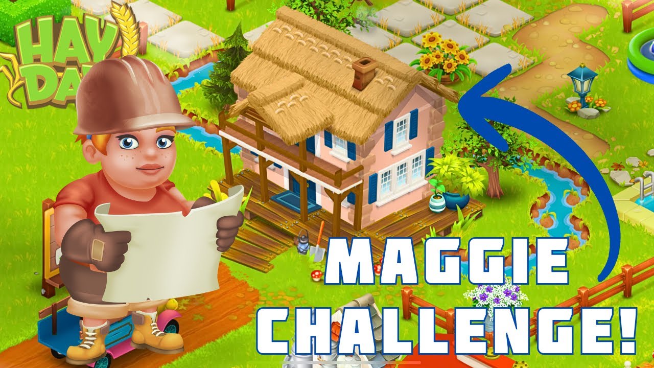Hay Day - Maggie Challenge Day 2 (New Umbrella Roadside Shop Design)