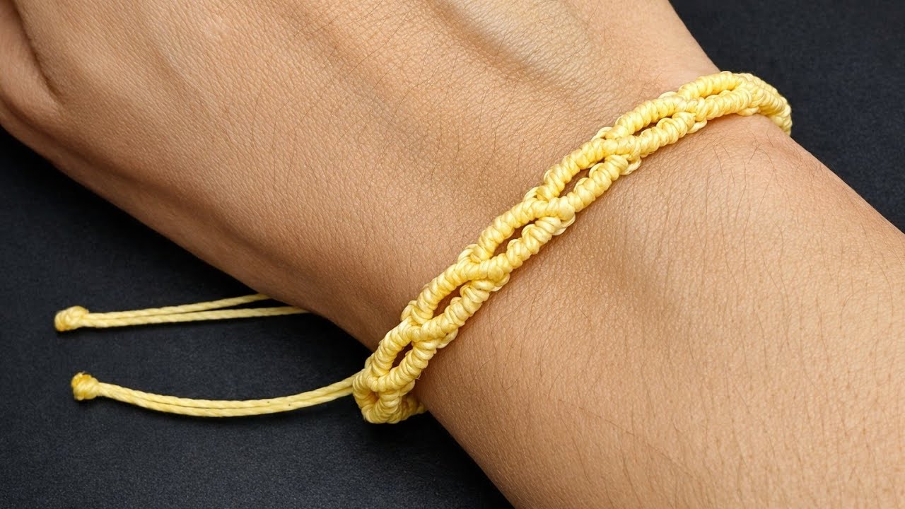 Pulseira Macrame Simples, Rápida e Fácil - Tutorial Passo a Passo 