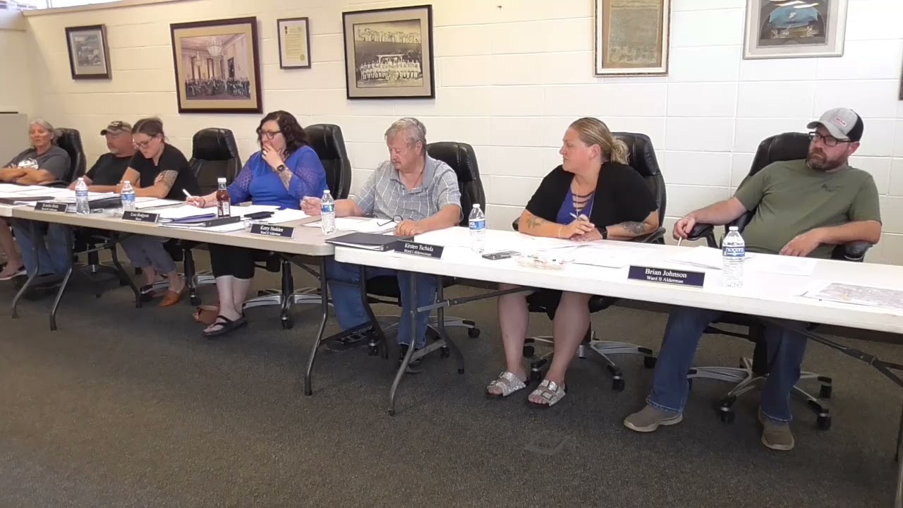 Monday August 4th, 2025, Regular City Council Meeting
