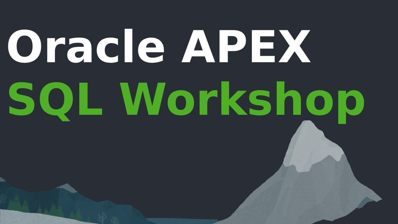 Семинар Oracle APEX SQL