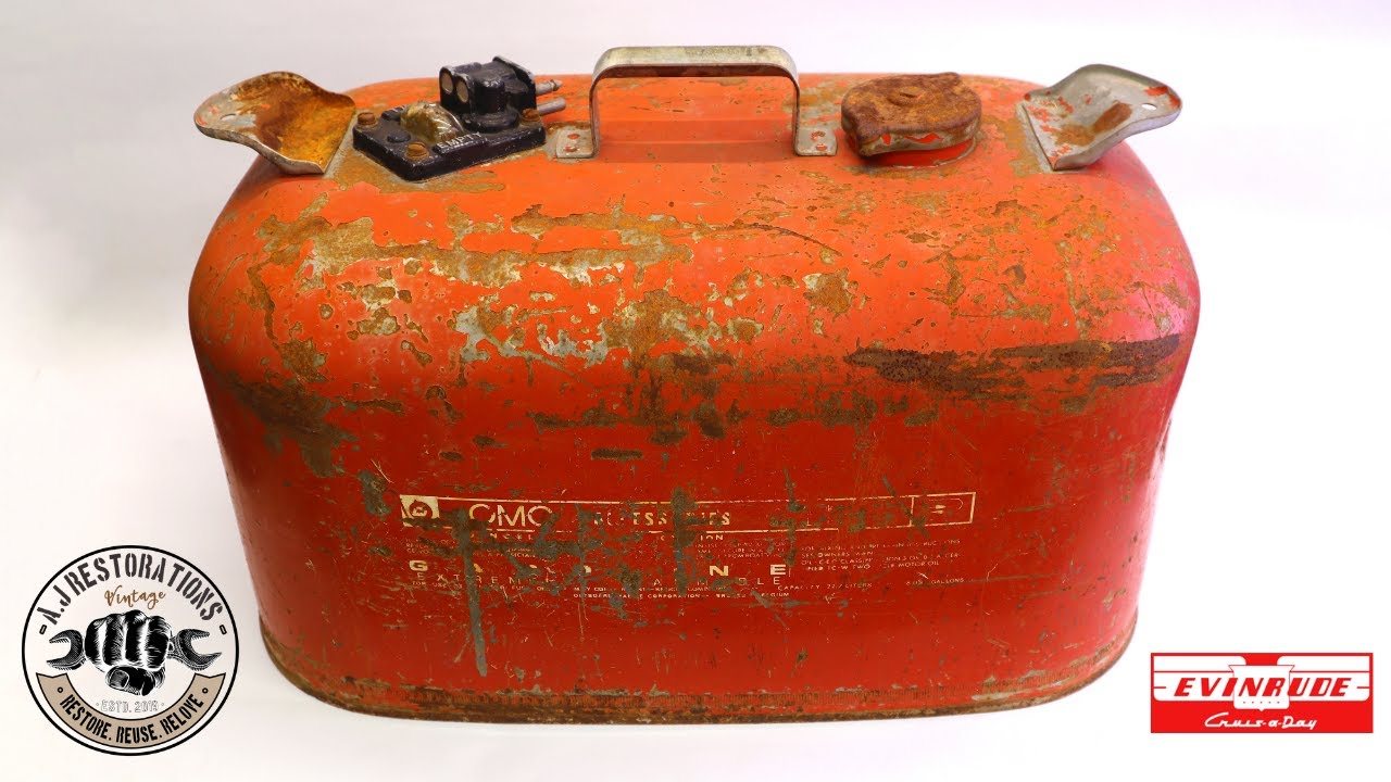 OMC 6 Gallon Marine Gas Fuel Tank Restoration.