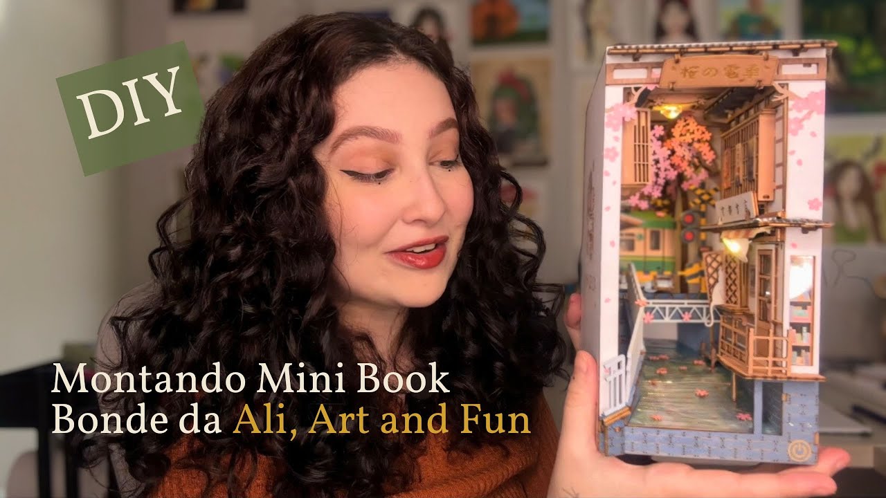 MONTEI UM MINI QUEBRA CABEÇA 3D/BOOKNOOK | @ali.art.and.fun