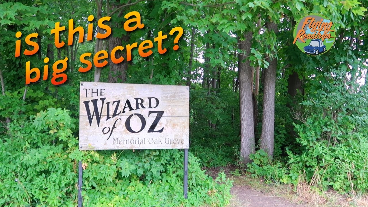 This tribute to L. Frank Baum was here all along? The Wizard of Oz Oak Grove in North Syracuse, NY