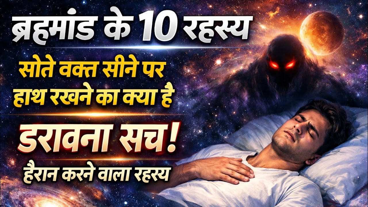 रात सोते समय सीने पर हाथ रखने से क्या होता है? 😱 ब्रह्मांड का सच | Sleep Paralysis Mystery Explained