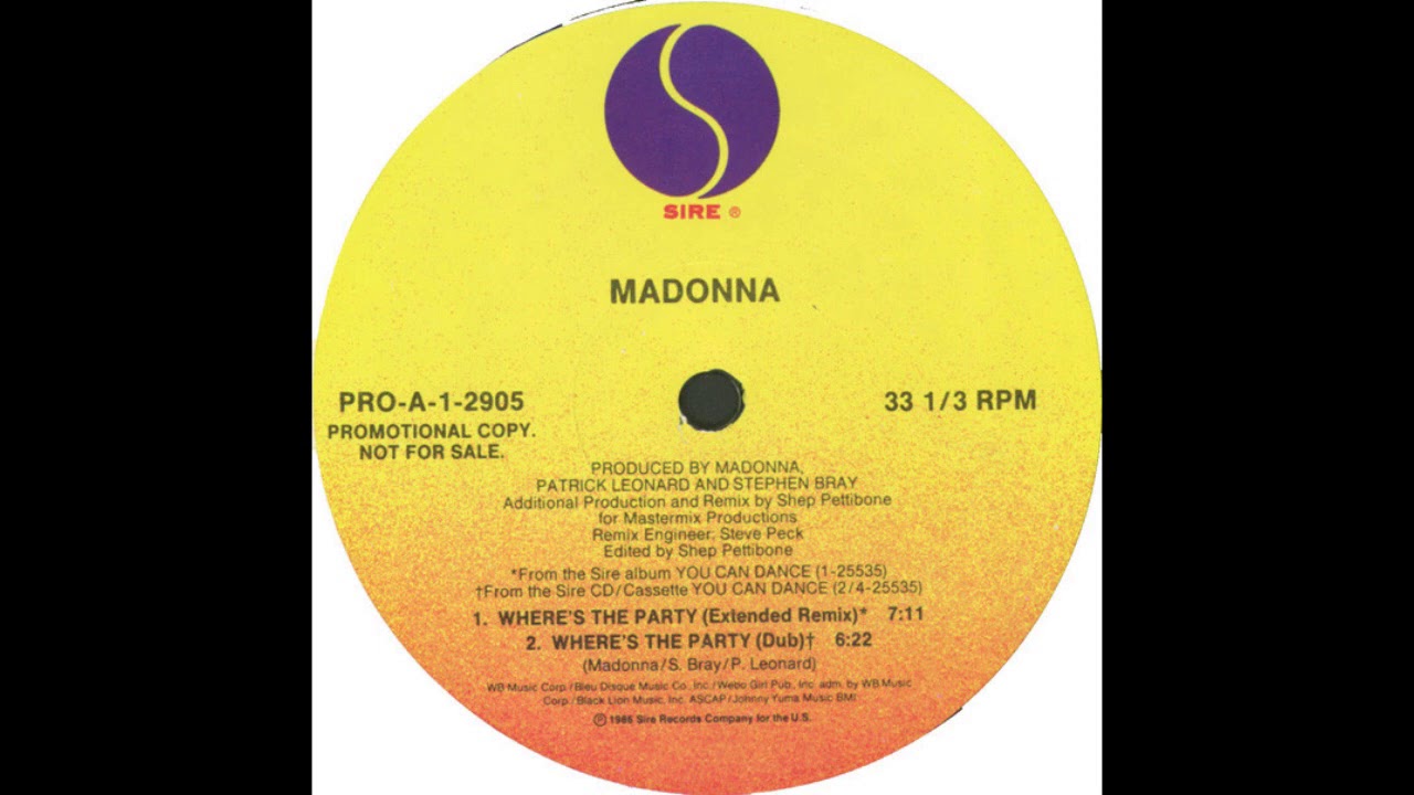 Where's The Party (Extended Remix) - Madonna
