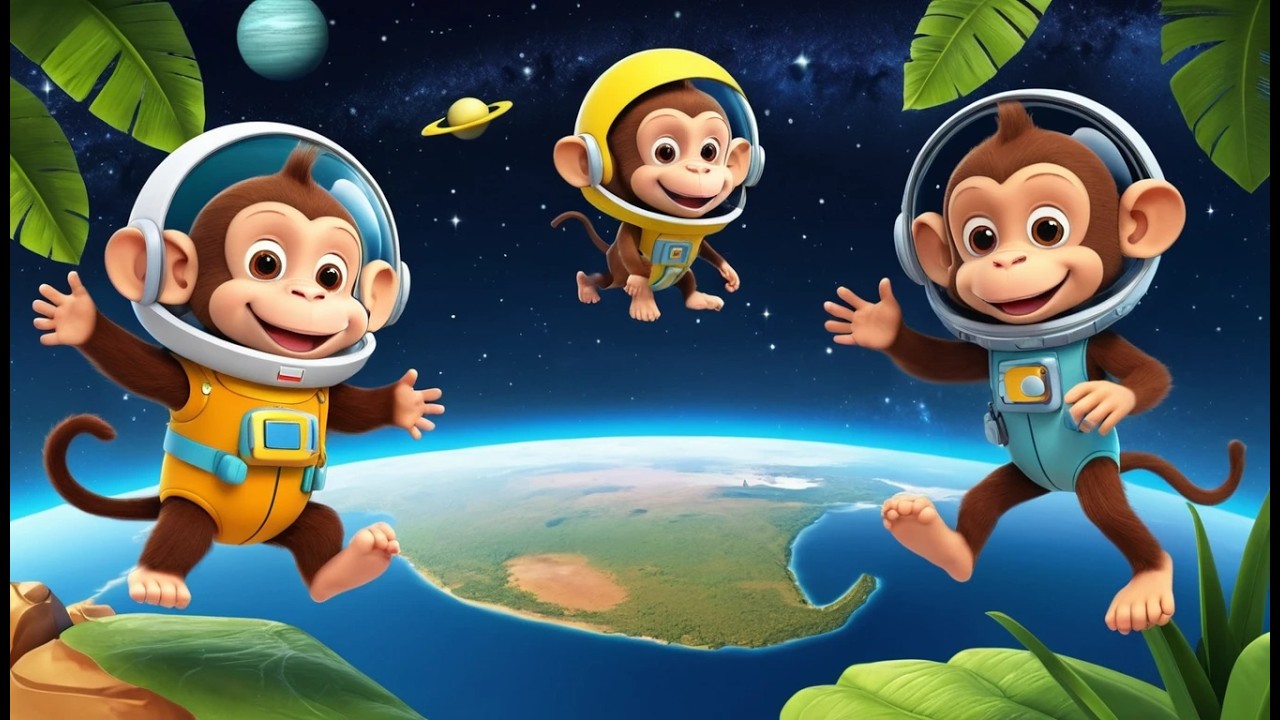 Обезьяна из джунглей открывает банановую