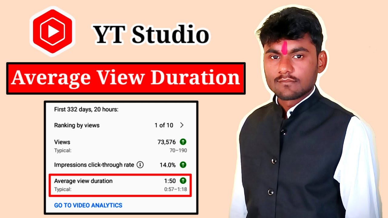 Average View Duration Meaning YT Studio