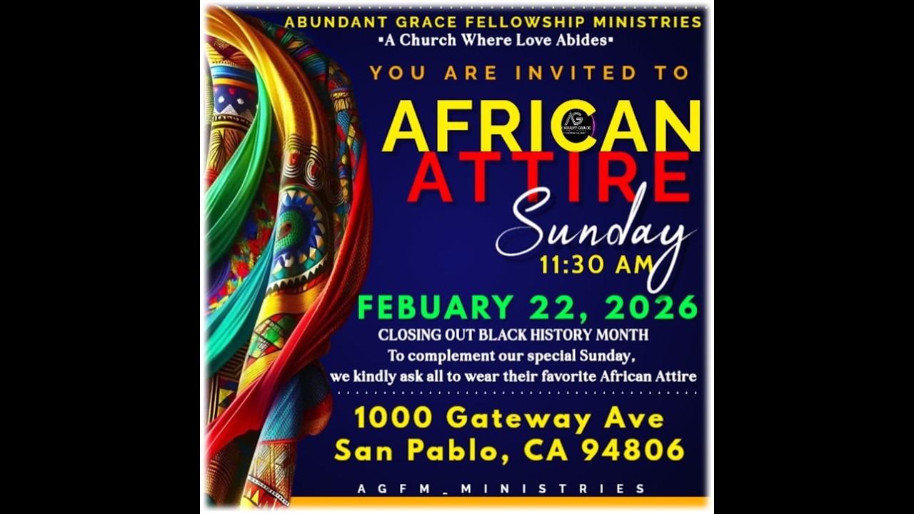AGF In-Person & Virtual Sunday Worship Service LIVE 2.22.26