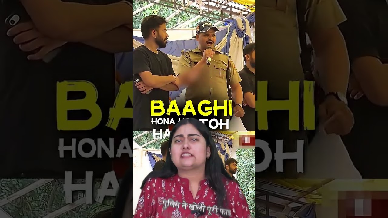 Viral Uttarakhand police constable at CJP protest #trending #hindinews #uttarakhandpolice #latest...