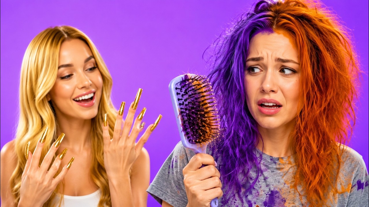 CRAZY Girly Problems With LONG NAILS - Beauty and Relationship Struggles | Relatable by La La Life