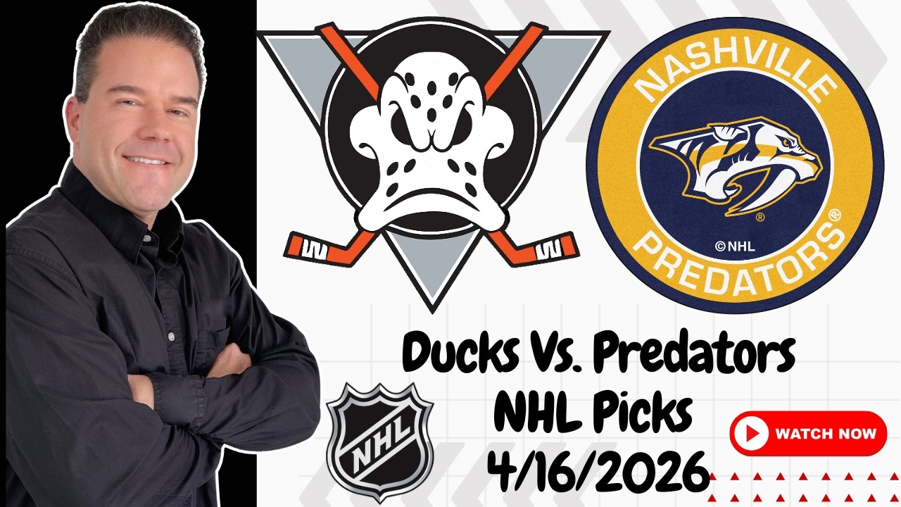 Ducks vs Predators 4/16/26 NHL Picks & Predictions | Scott Rickenbach NHL Best Bets & Betting Tips