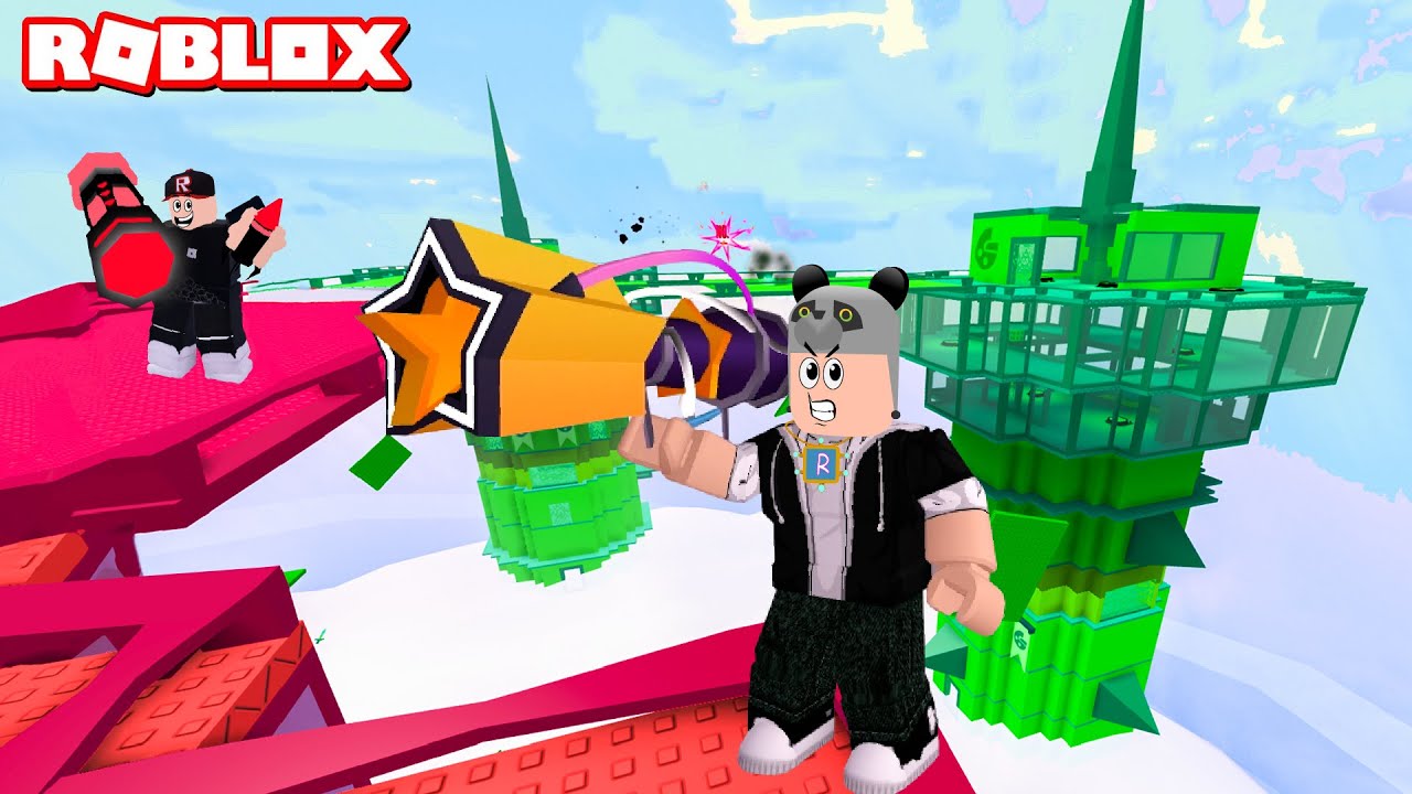 Efsanevi Roket Tabancası Aldım!! Kule Savaşları - Panda ile Roblox Super Doomspire