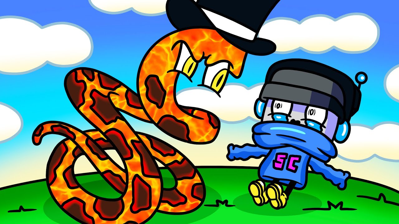 We Evolve a Giant Lava Snake and Eat a Million Snakes in Snake Run Race!