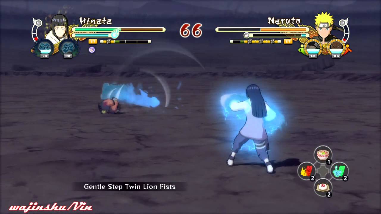 Naruto Ultimate Ninja Storm 3 Hinata vs Naruto Gameplay