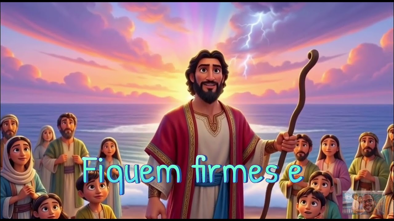 🌟 **  A Jornada Bíblica, Êxodo 14: Moisés em: A Travessia do Mar Vermelho.  ** 🌊