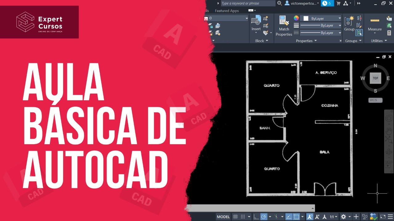 Aula básica de AutoCAD para iniciantes