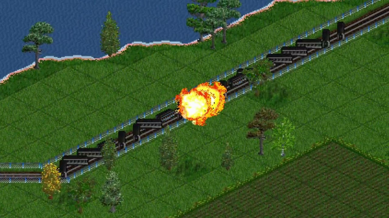 OpenTTD Train Crash