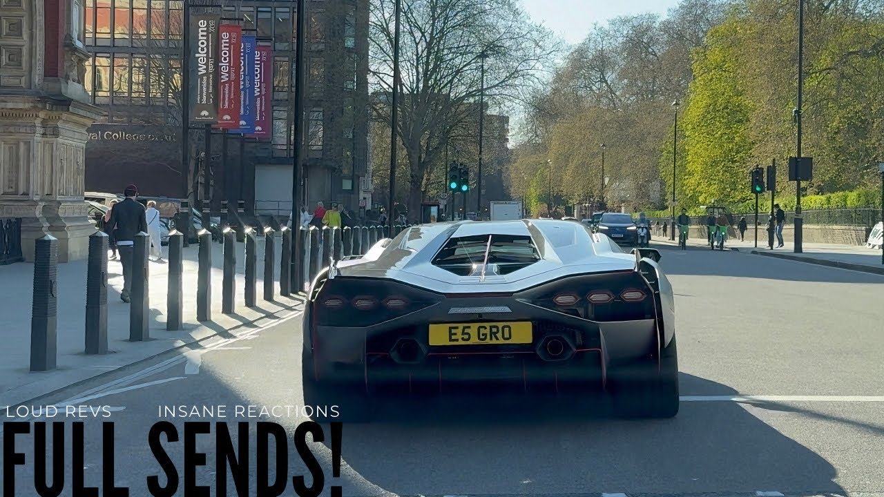 CRAZY $4.5M Lamborghini SIAN FULL SENDS & LOUD REVS In London! *INSANE Reactions & V12 Sounds!*