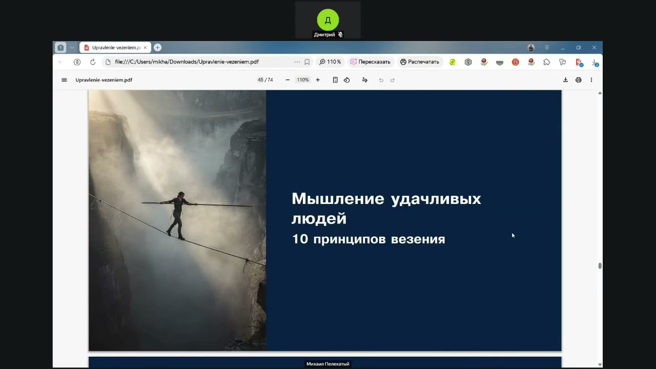 Запись вебинара «От денежных блоков к денежным потокам» Михаил Пелехатый 